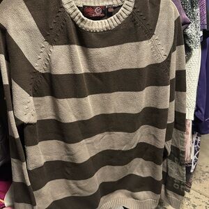 Burnside Two-Tone Knit Sweater